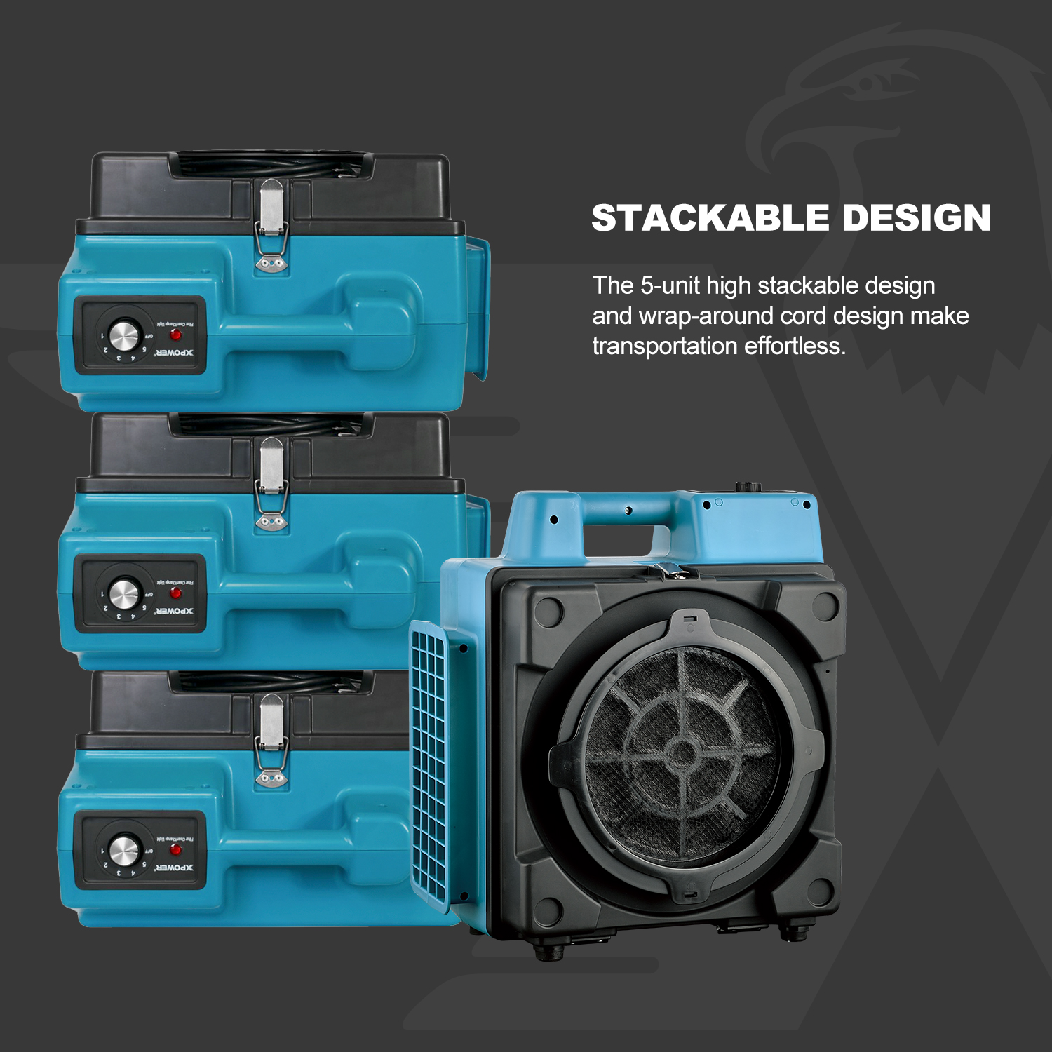 XPOWER X-2580 Professional 4-Stage HEPA Mini Air Scrubber – XPOWER