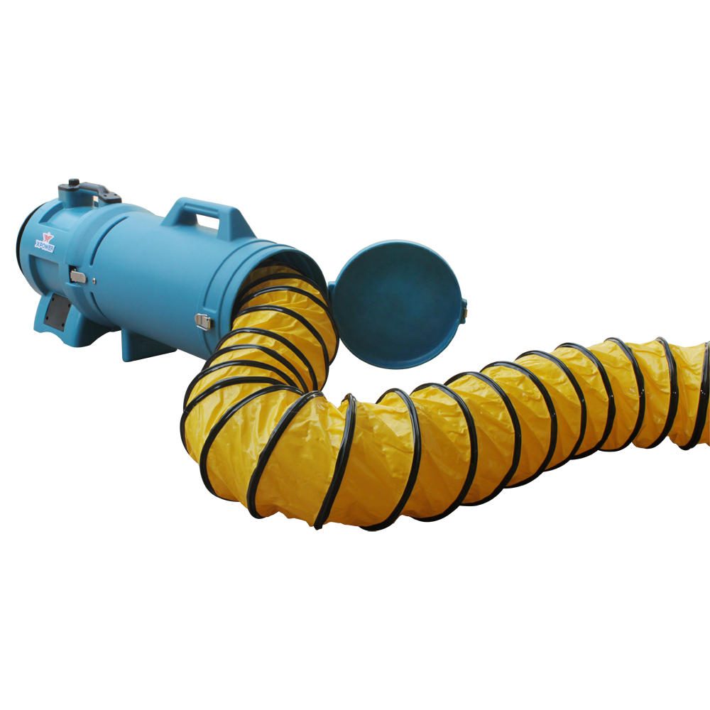 X 8 Inch Diameter Ducting Hose with Carrier for X-8 Fan XPOWER 8DHC25 25 Ft 