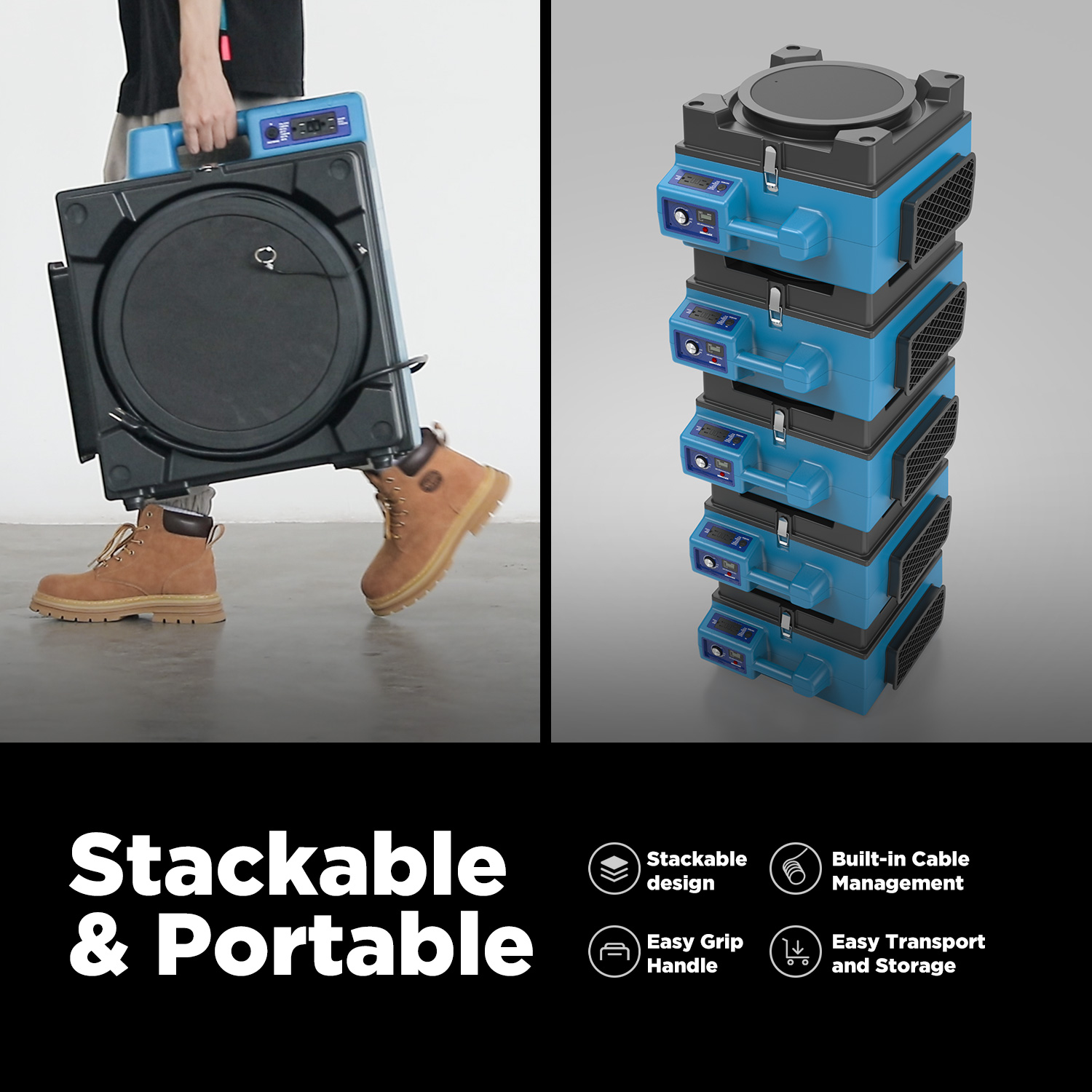 XPOWER X-4700AM Professional 3-Stage HEPA Air Scrubber – XPOWER