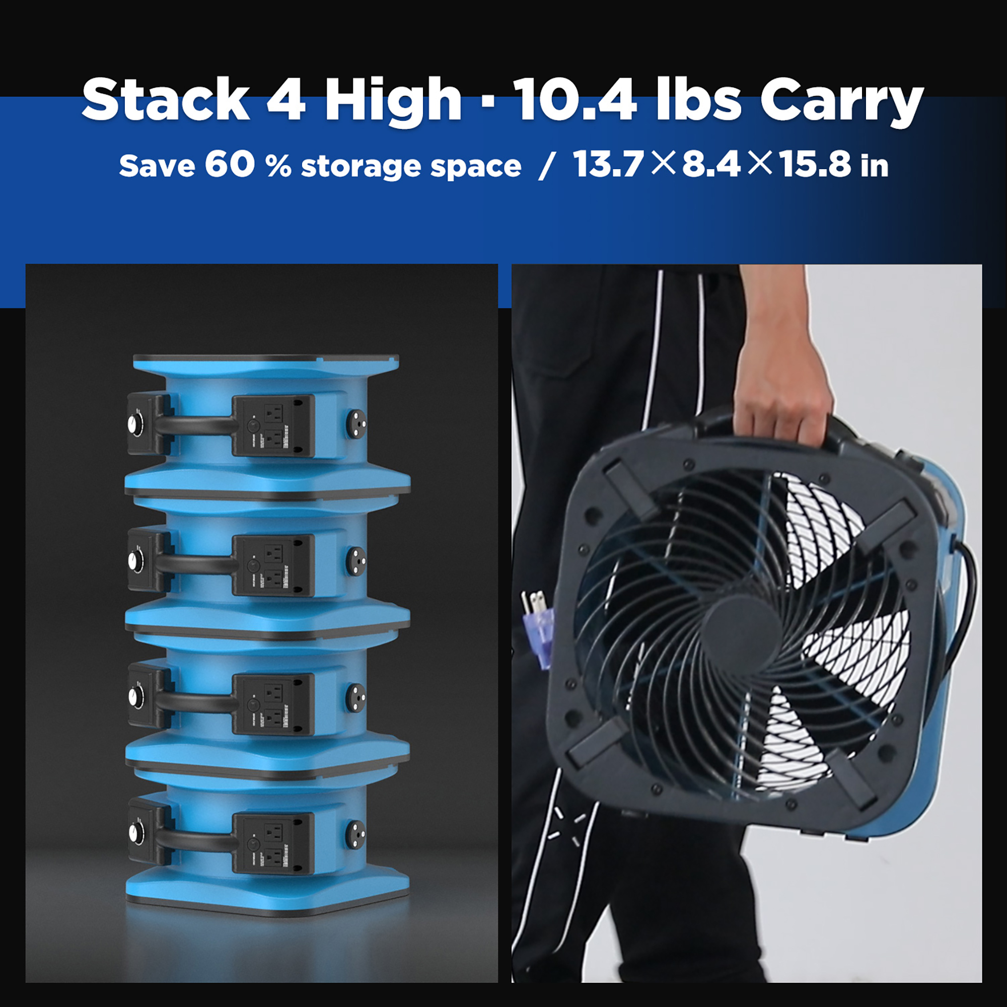 XPOWER P-56A Axial Air Mover Industrial Multifunction Downdraft